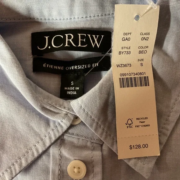 J. Crew Light Blue Button Down Shirt - Picture 6 of 8